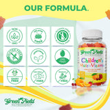 Primer plano textura de gomita Greenfield suave y fácil de masticar