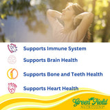 Green Field Nutritions cápsulas blandas mini mostrando su tamaño y facilidad