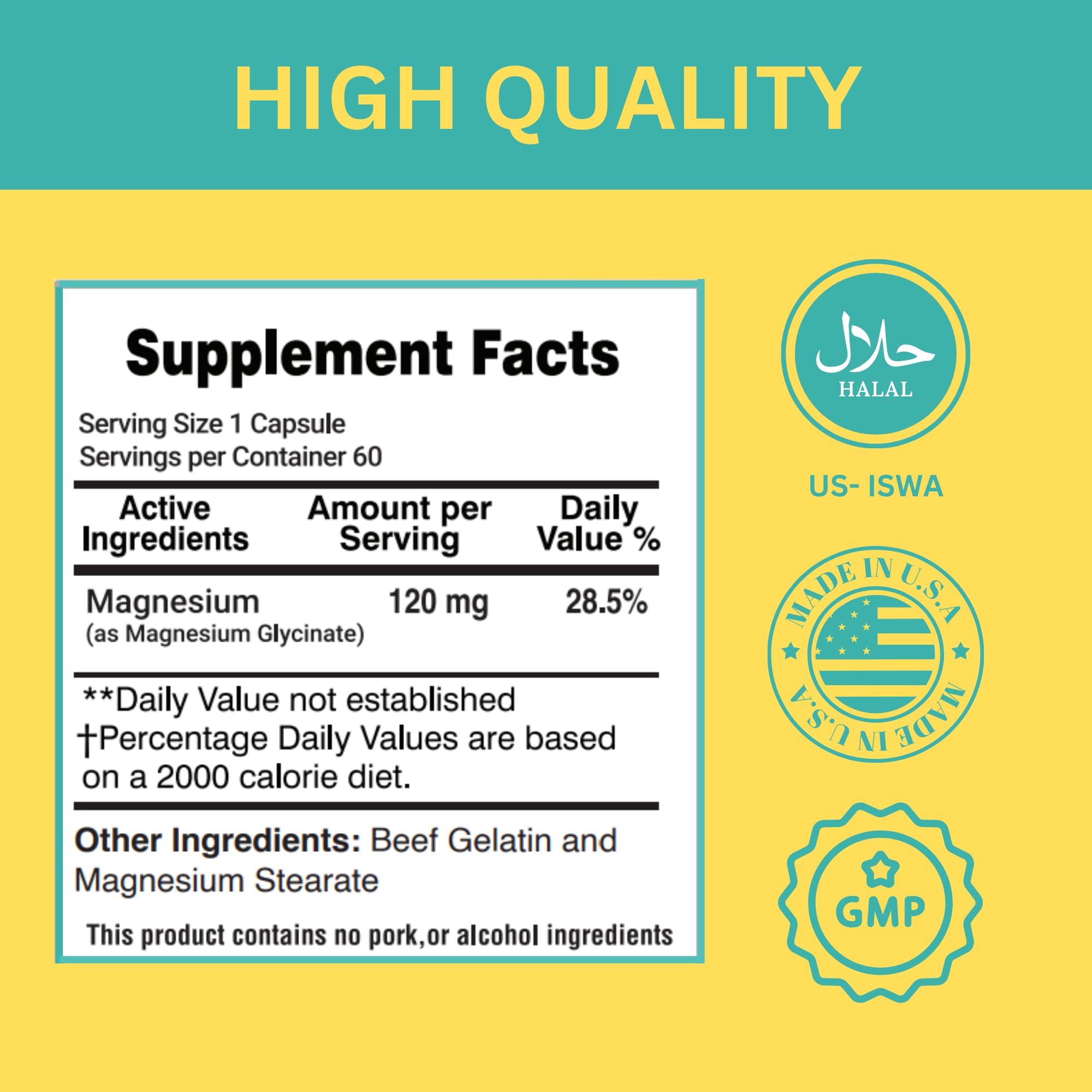 Greenfield Nutritions sello Halal certificado visible para confianza dietética