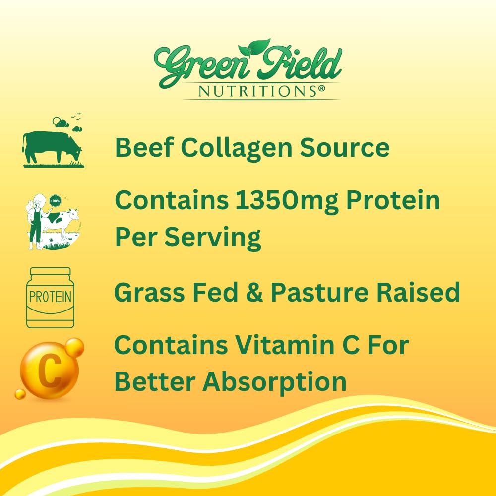 Green Field Nutritions etiqueta en detalle con ingredientes y certificaciones Halal