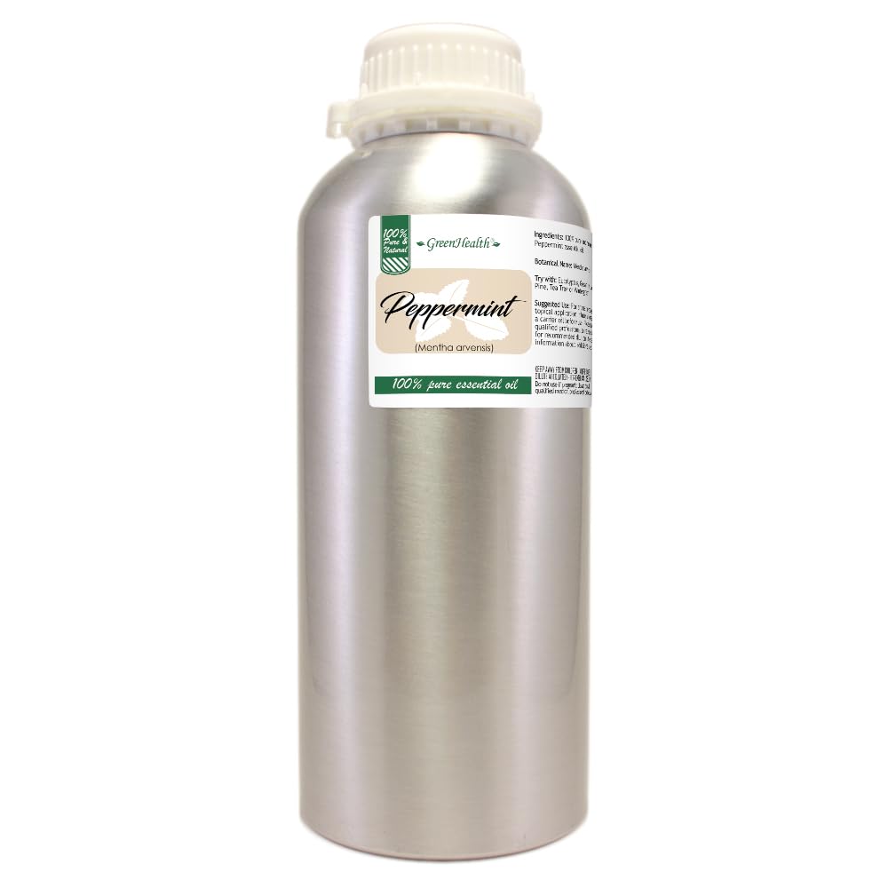 GreenHealth botella frontal de aluminio con tapón, protección UV y almacenaje seguro