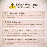 GreenHealth etiqueta con lista de ingredientes 100% aceite esencial