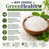 GreenHealth cristales almacenados en recipiente hermético para conservación óptima