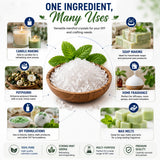 GreenHealth cristales disolviéndose en cera para vela aportando aroma fresco