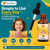 GreenPeach junto a biberón para comparar tamaño y porción