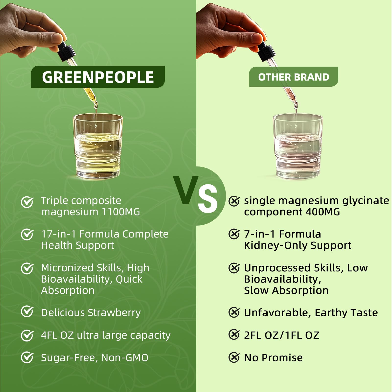 GREENPEOPLE ingredientes botánicos (manzanilla y flor de la pasión) para apoyo calmante