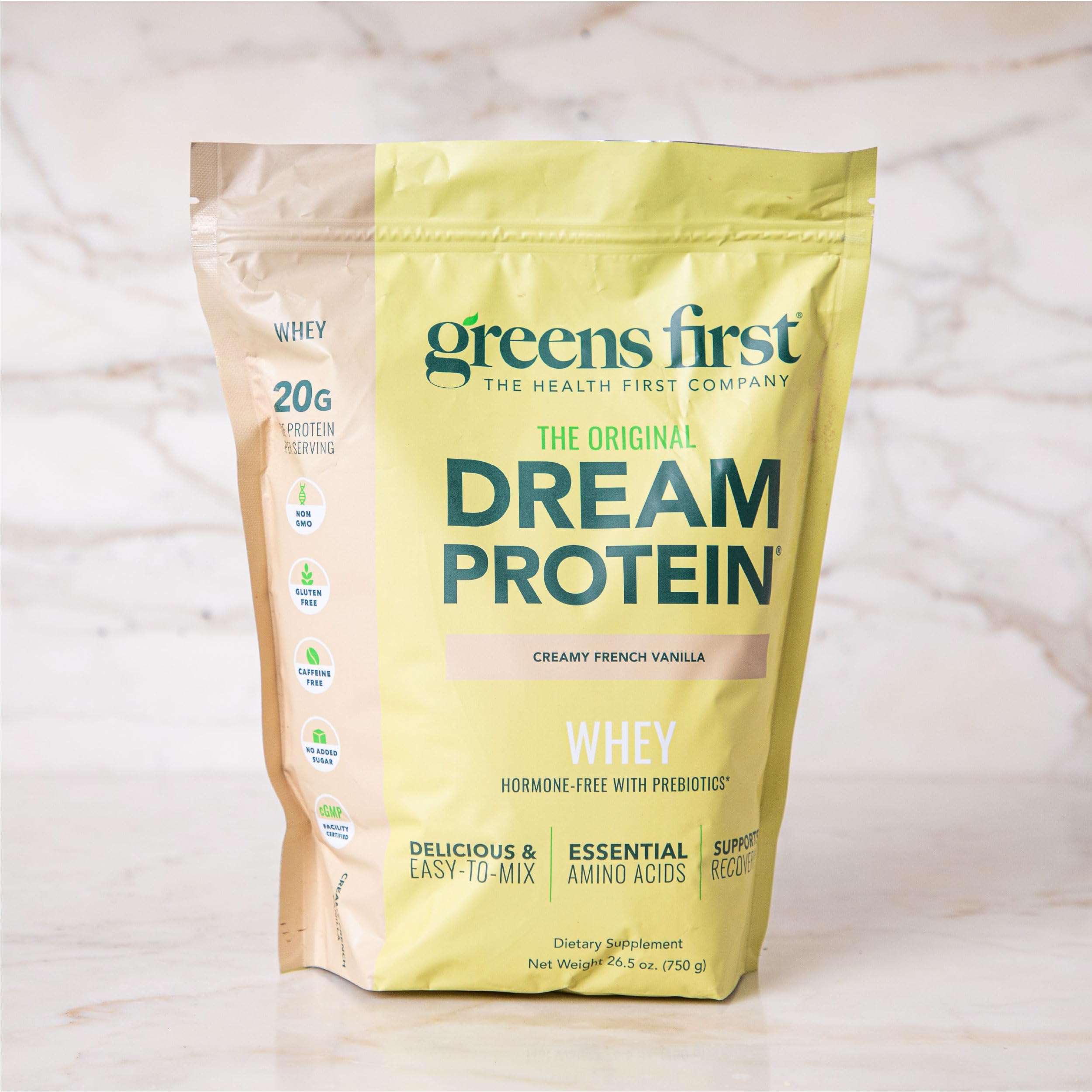 Greens First batido preparado listo para beber, sabor cremoso y saciante