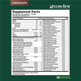 Vaso con servicio preparado Greens First chocolate listo para consumir