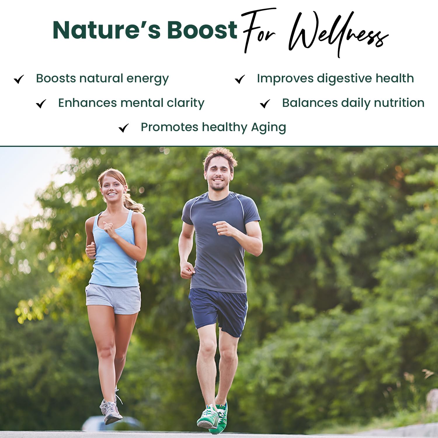 Greens+ etiqueta con información nutricional, transparencia sobre ingredientes orgánicos