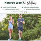 Greens+ etiqueta con información nutricional, transparencia sobre ingredientes orgánicos