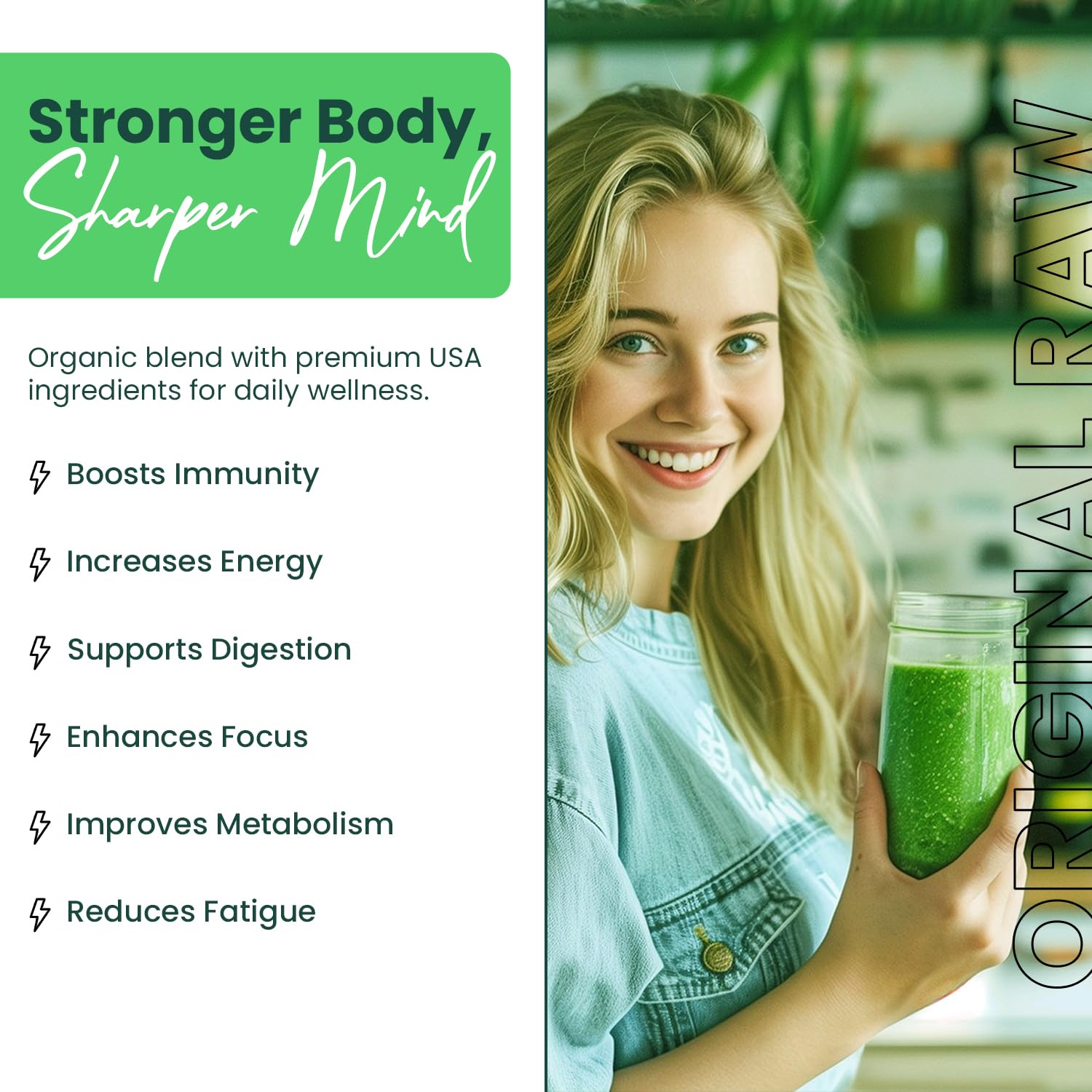 Greens+ algas y vegetales marinos, fuente de minerales y beneficios nutricionales