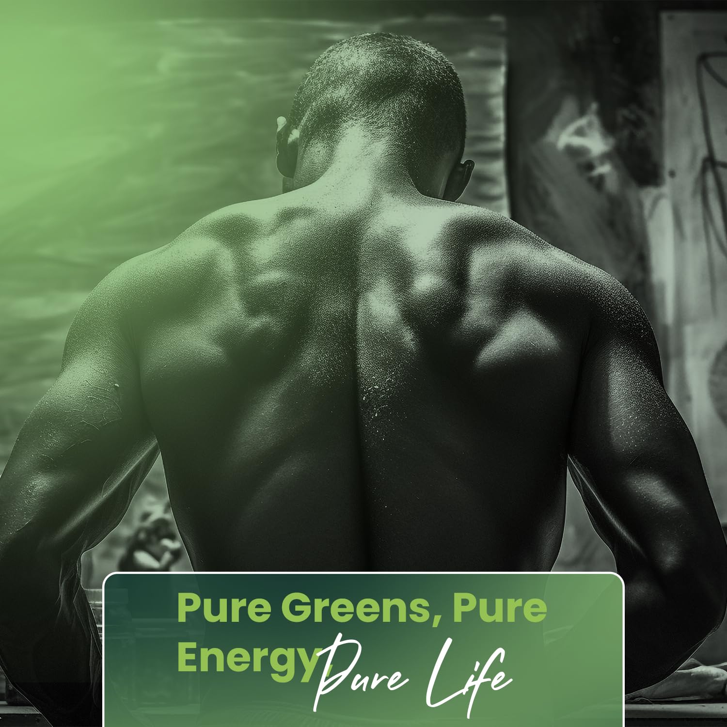 Greens+ close-up de spirulina color verde intenso alto contenido nutricional
