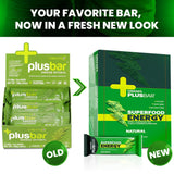 Greens+ Plusbar dentro de una mochila, snack vegano para viaje
