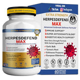 Envase de GREENVIFY Herpes Defend Max mostrando diseño frontal y beneficio de defensa