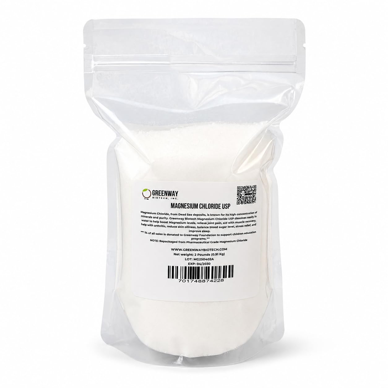 Greenway Biotech envase frontal mostrando etiqueta y beneficios visibles