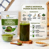 Grenera mezclado en batido verde ingredientes integrados sin grumos