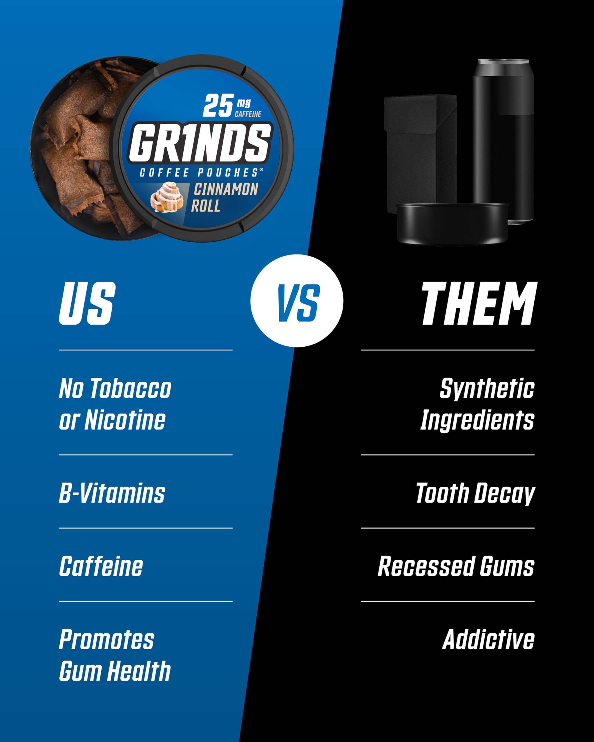 GRINDS comparación de tamaño en mano para ver portabilidad y almacenamiento fácil