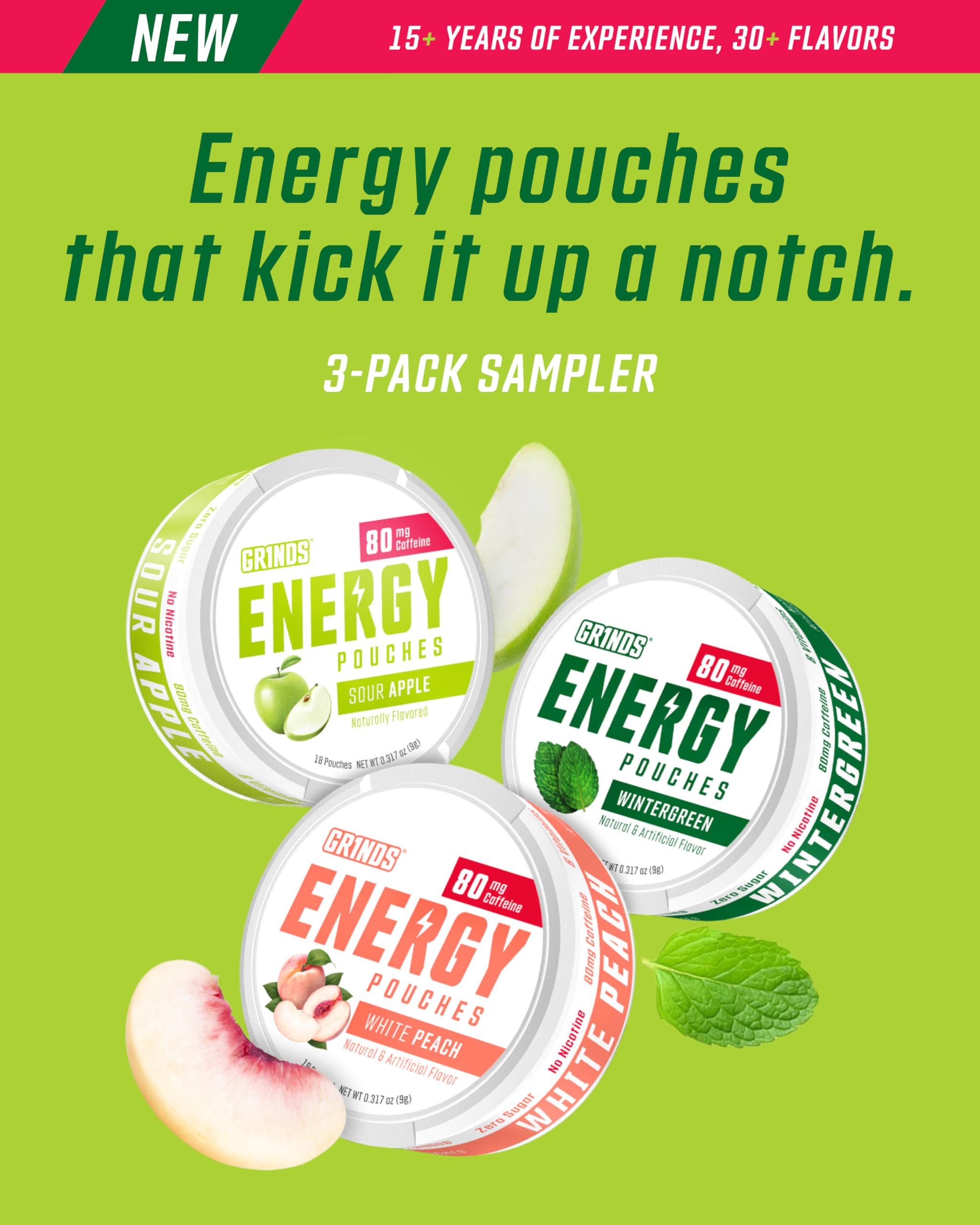 GRINDS detalle de textura del pouch que facilita liberación de cafeína