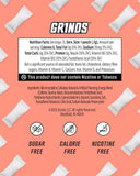 GRINDS latas en mochila ideal para transporte y energía rápida