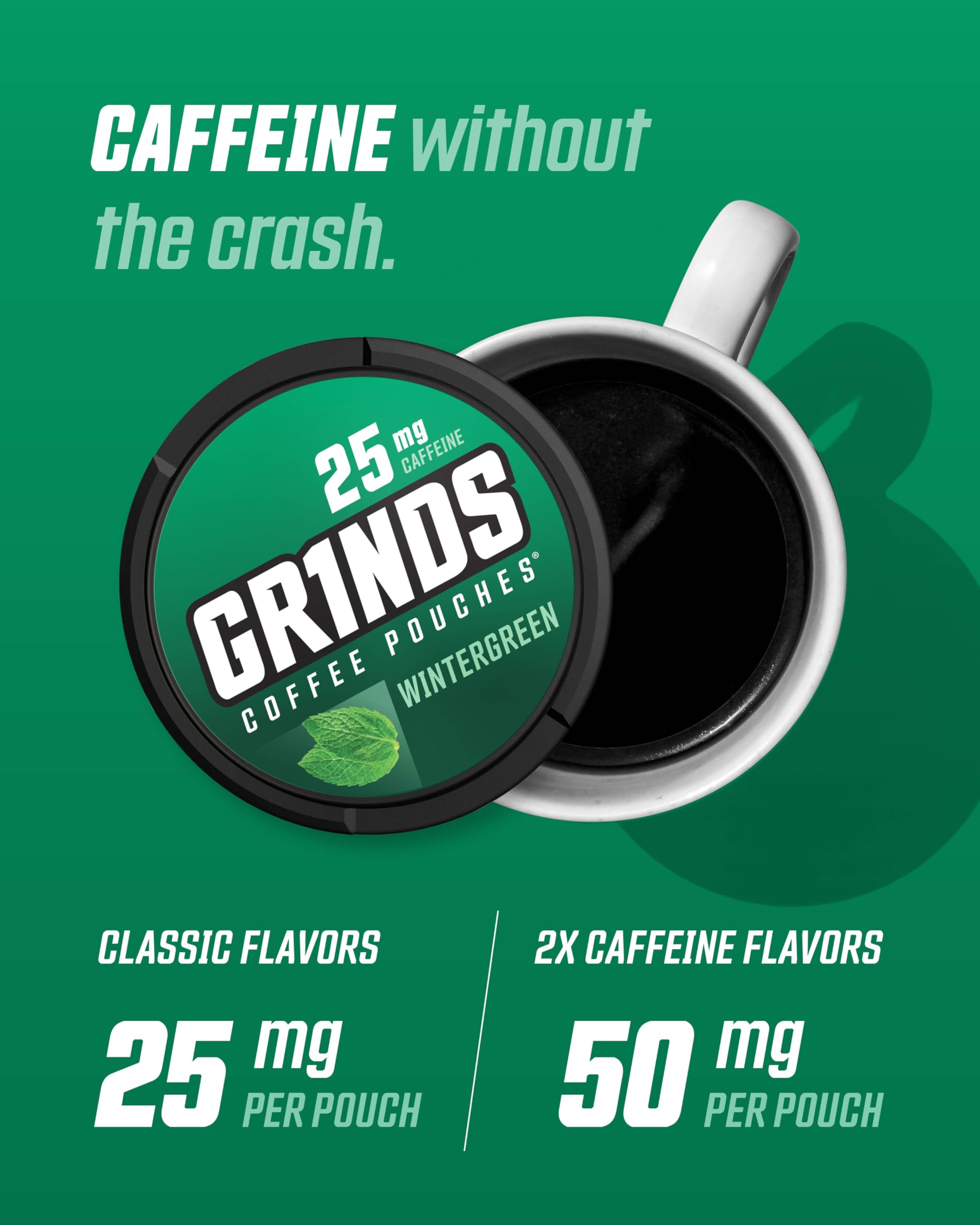 Persona usando un pouch Grinds para energía limpia y discreta