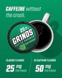 Persona usando un pouch Grinds para energía limpia y discreta