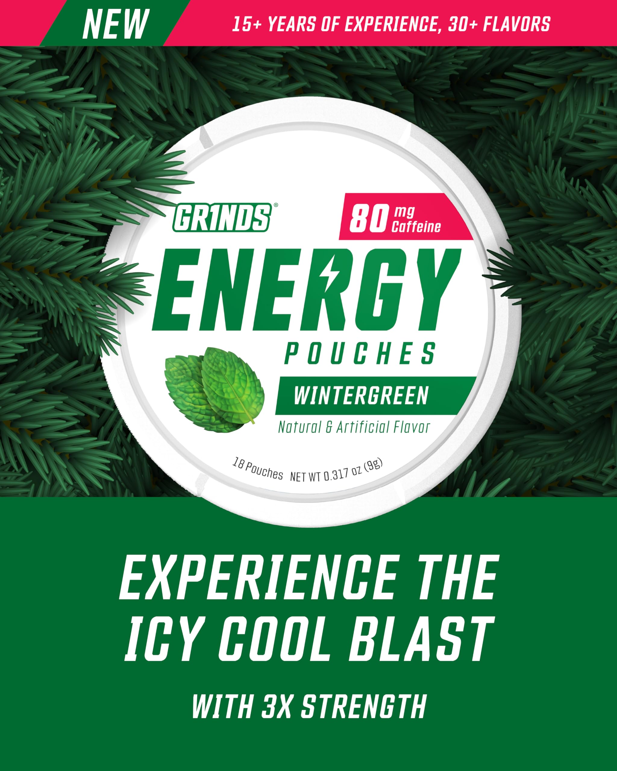 GRINDS pouch detalle de textura y tamaño con beneficio de uso discreto
