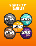 GRINDS primer plano de una bolsita seca, destaca conservación y conveniencia