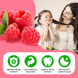 Frasco GrnLife abierto mostrando múltiples gomitas listas para consumo diario