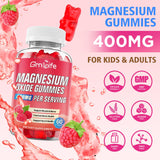 Etiqueta GrnLife con información nutricional y 400 mg de magnesio por porción, claridad en ingredientes