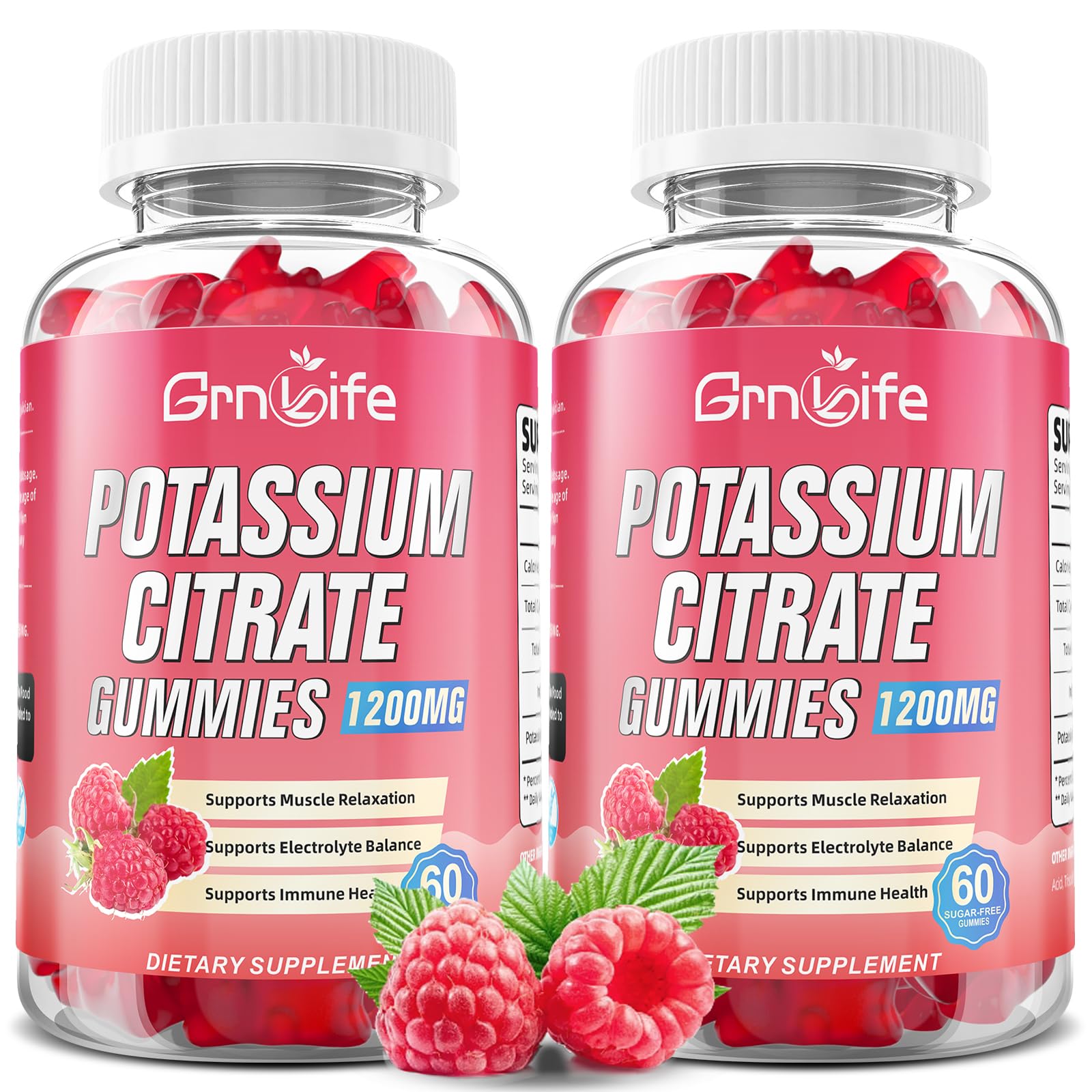 GrnLife frasco frontal mostrando etiqueta y beneficio de potencia alta