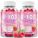 GrnLife frasco frontal de gomitas B Complex mostrando etiqueta clara y beneficio energético