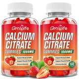 GrnLife vista frontal del frasco con gomitas fresa y beneficio de fácil absorción