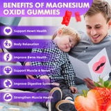 GrnLife gomitas magnesio textura cercana, detalle de consistencia masticable y agradable