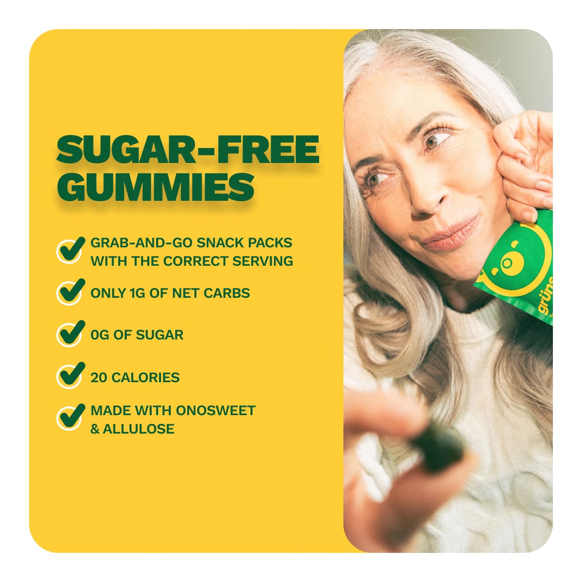 Gomitas Grüns en desayuno limón, apoyo nutritivo práctico