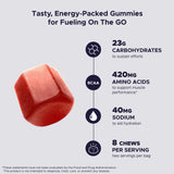GU Energy textura cercana de los chews mostrando fácil masticación