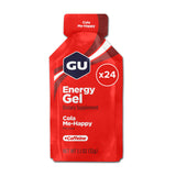 GU Energy empaque frontal mostrando 24 sobres y beneficios rápidos