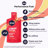 GU Energy detalle del gel líquido mostrando textura y fluidez rápida