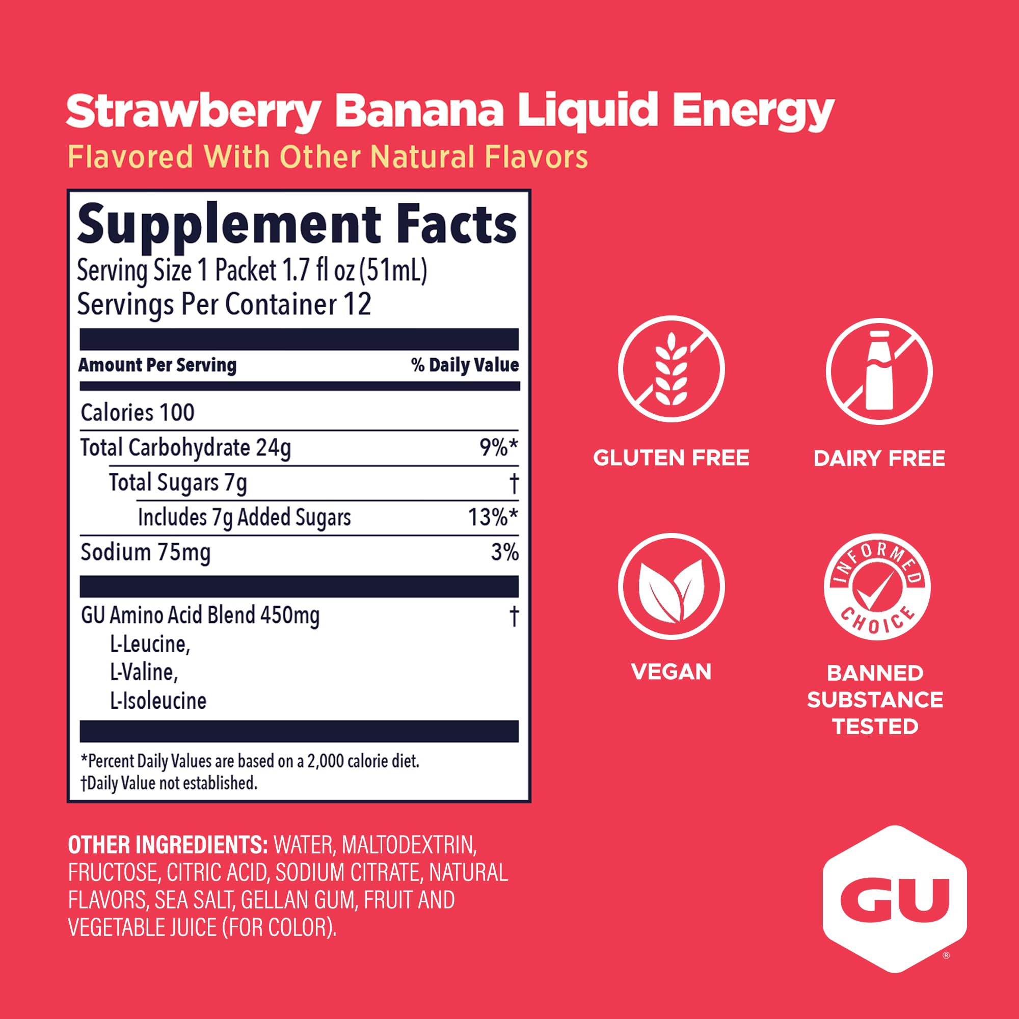 GU Energy gel en mano durante carrera, consumo cómodo y rápido