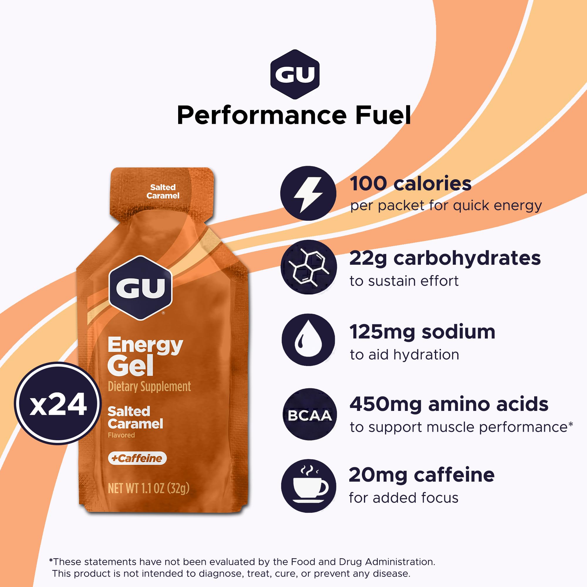 GU Energy sobre abierto con textura del gel, fácil de ingerir