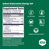 GU Energy textura del gel destaca mezcla de carbohidratos y fácil ingestión