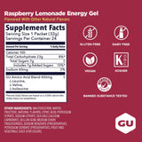 GU Energy gel sobre abierto con gel expuesto listo para consumo rápido