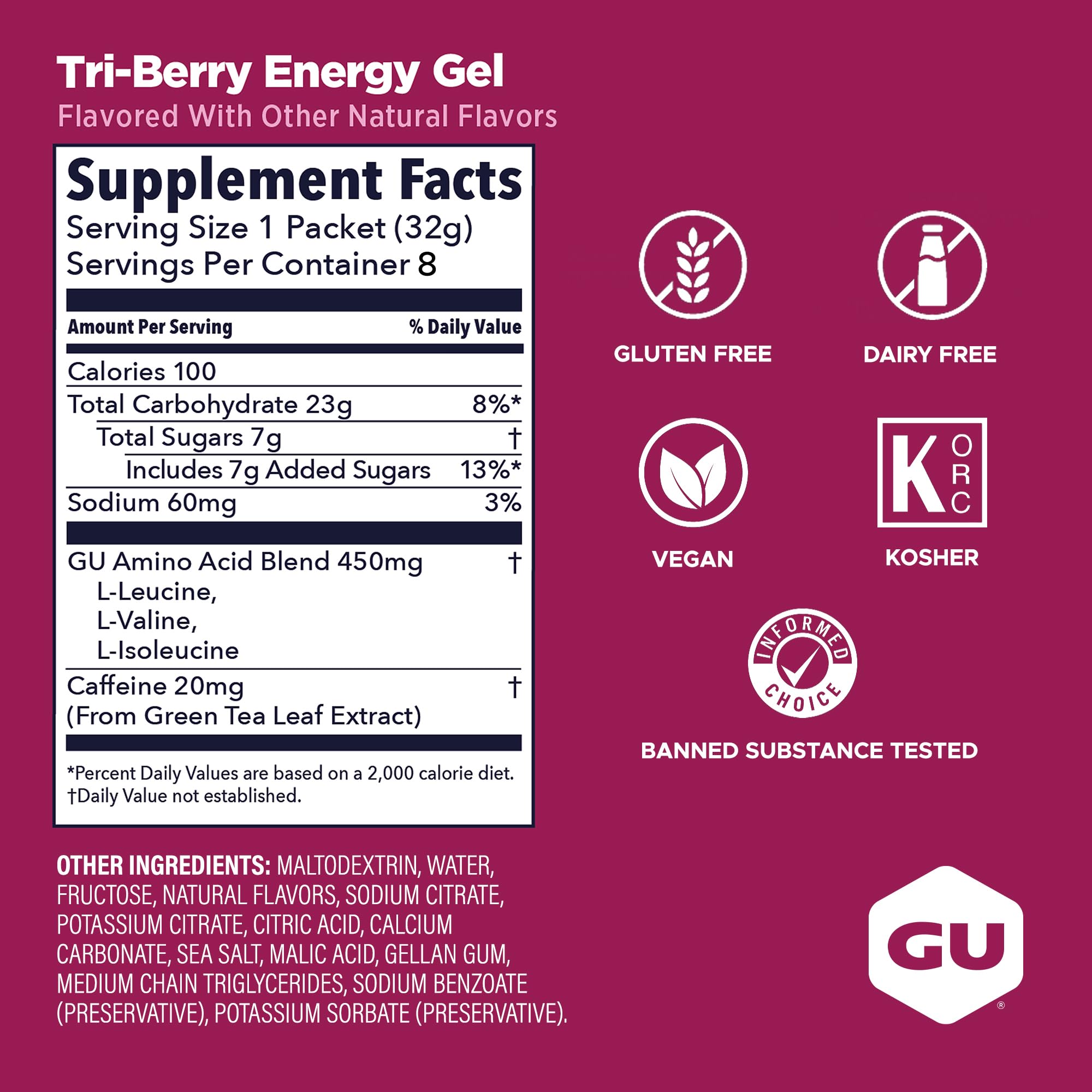 GU Energy gel en mano compara tamaño portátil y cómodo para llevar