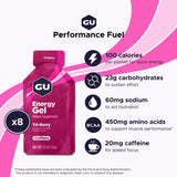 GU Energy gel abierto textura lisa y fácil ingestión para rendimiento