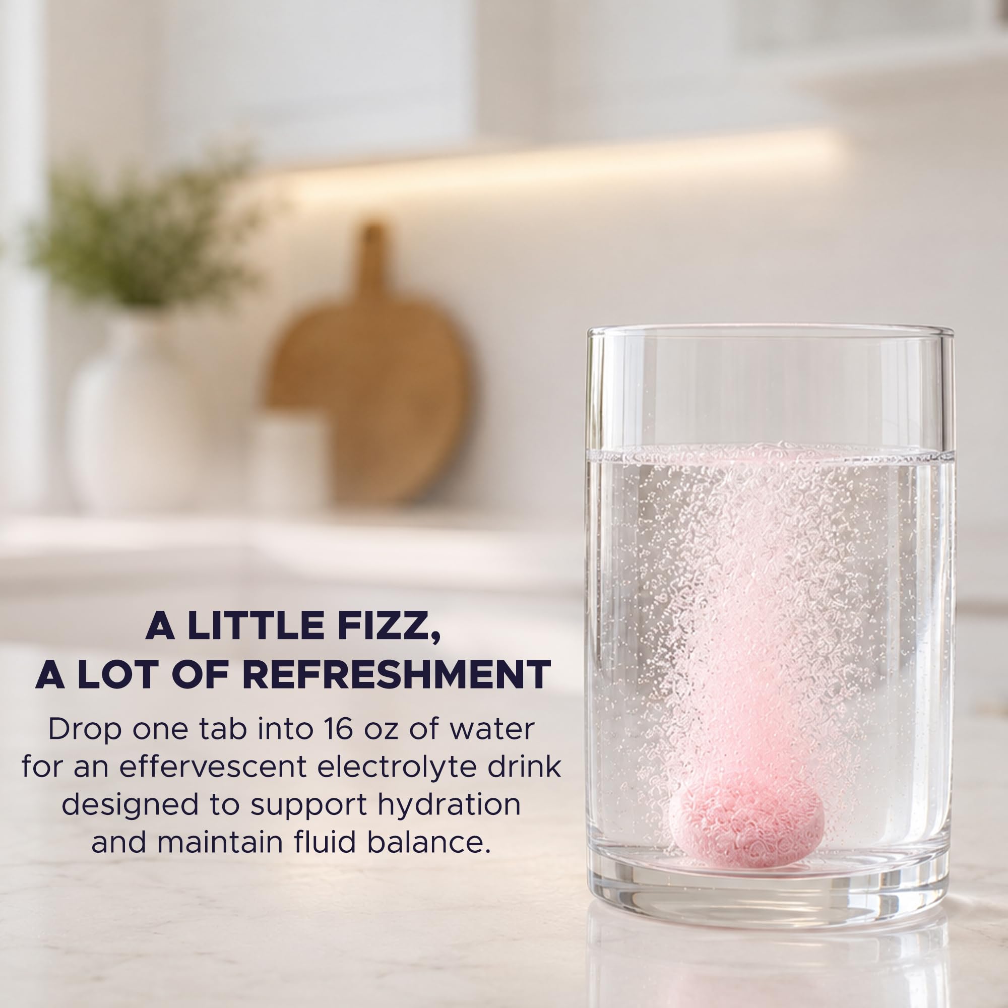 GU Energy tableta detalle textura efervescente que facilita disolución rápida