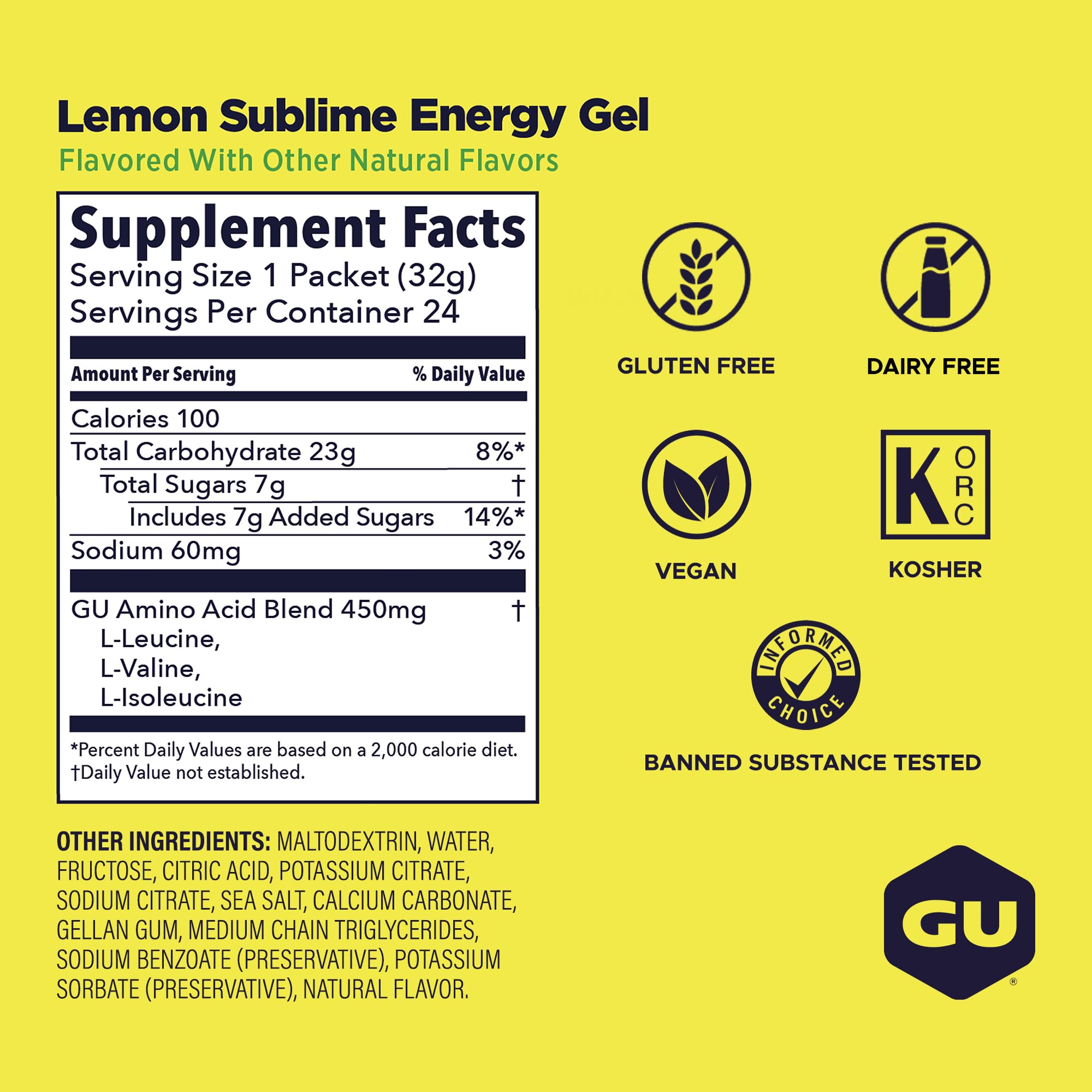 Atleta usando GU Energy Lemon Sublime durante una carrera para reponer energía rápidamente