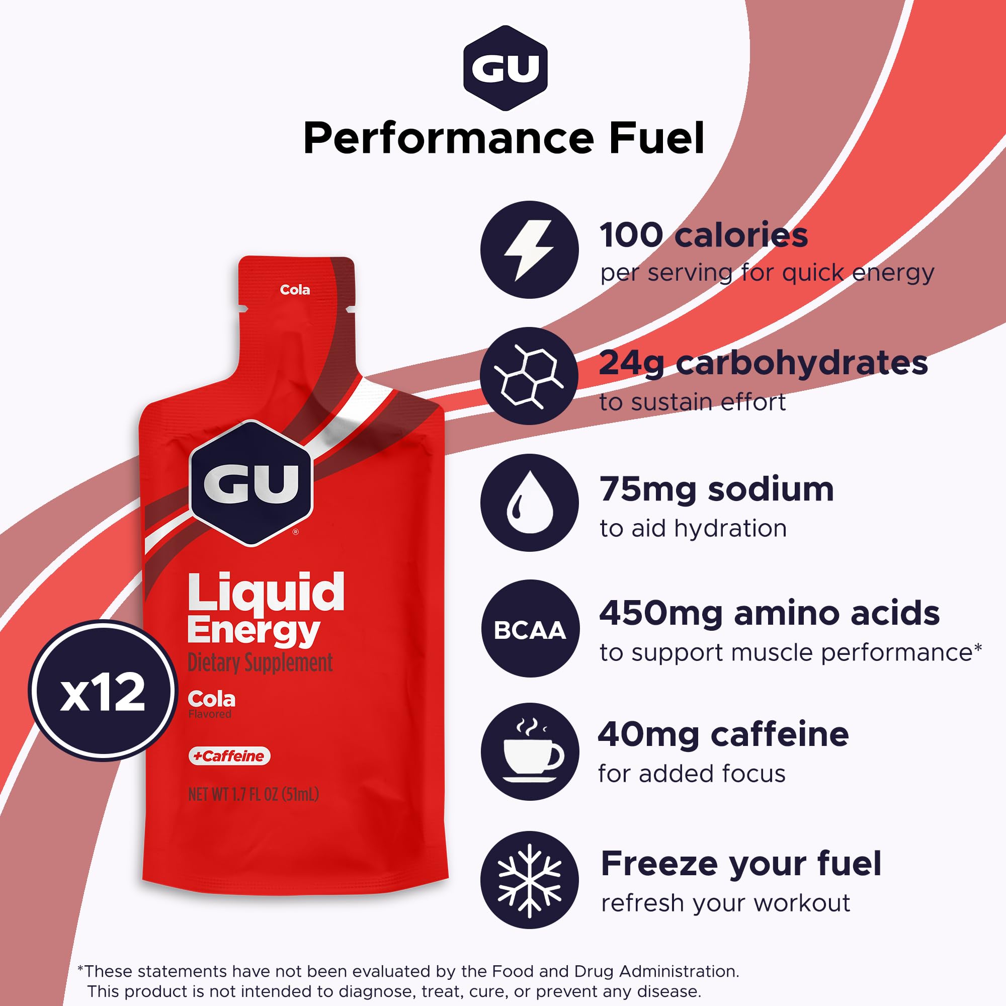 GU Energy textura líquida vertida, absorción rápida y digestión ligera