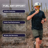 GU Energy gel naranja usado por ciclista para energía sostenida