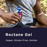 GU Energy atleta consumiendo gel durante carrera para reponer energía