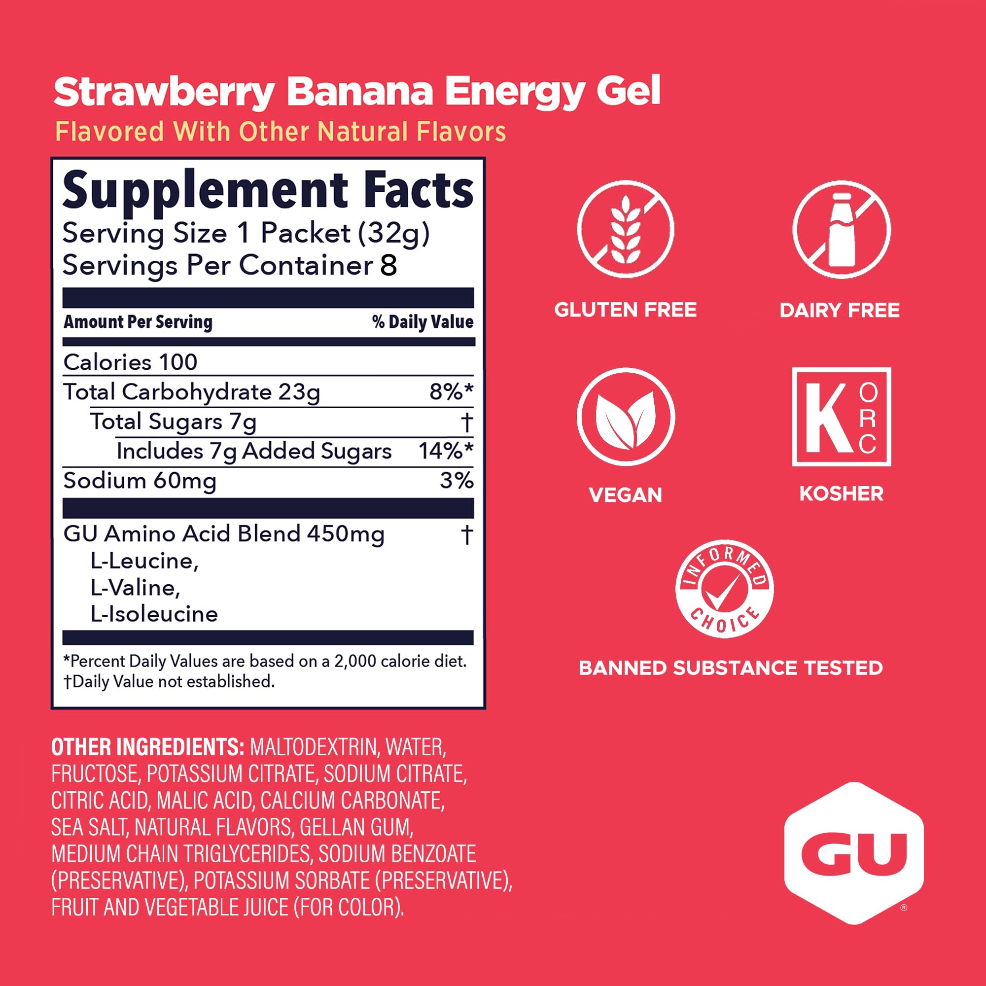GU Energy sobre en mano para comparar tamaño y portabilidad en entrenamiento
