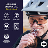 GU Energy sobre en mano durante carrera, aporta energía inmediata